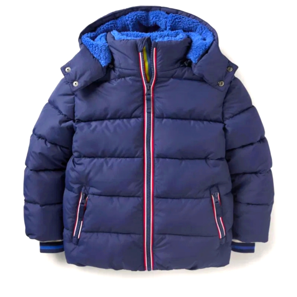 Mini Boden Shower Resistant Padded Jacket. Size 3-4y